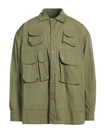 Giorgio Brato Man Shirt Military Green Size S/m Nylon