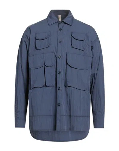 Giorgio Brato Man Shirt Navy Size S/m Nylon In Blue
