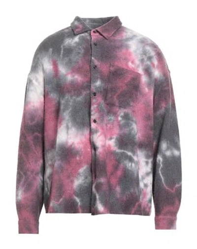 Giorgio Brato Man Shirt Pink Size L Wool, Cashmere, Polyamide