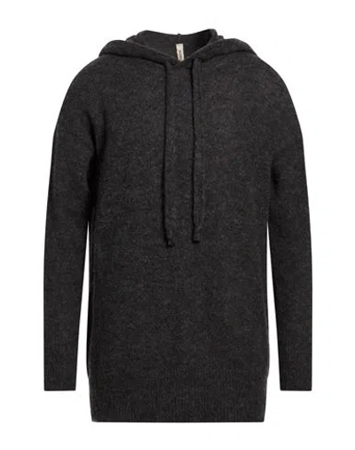 Giorgio Brato Man Sweater Charcoal Size L Alpaca Wool, Polyamide, Wool In Black
