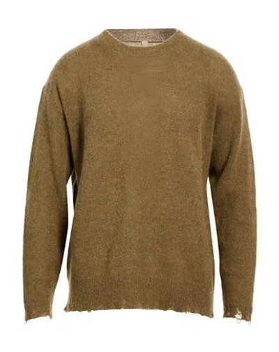 Giorgio Brato Man Sweater Khaki Size L Alpaca Wool, Polyamide, Wool In Brown