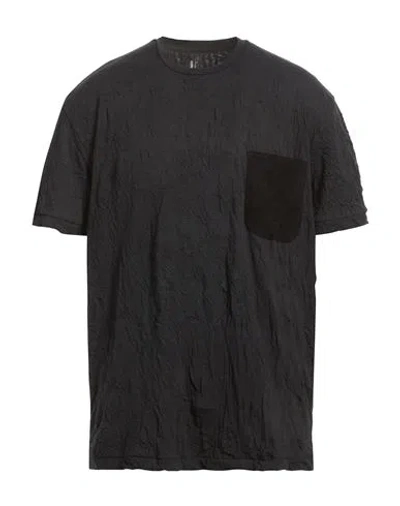 Giorgio Brato Man T-shirt Black Size Xl Polyester, Cotton