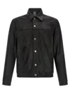 Giorgio Brato Black Solid Shirt Collar Jacket In Black