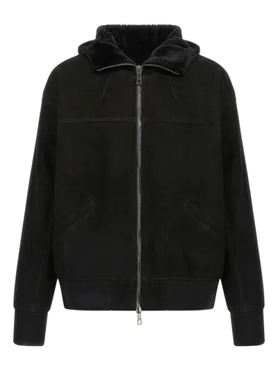 GIORGIO BRATO GIORGIO BRATO MUTTON VELOUR OVERSIZED HOODED SWEATSHIRT CLOTHING