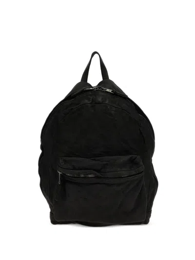 Giorgio Brato Lambskin Leather Backpack In Black