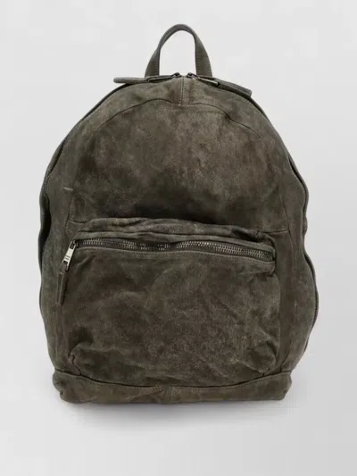 Giorgio Brato Nappa Backpack Suede Finish Front Pocket