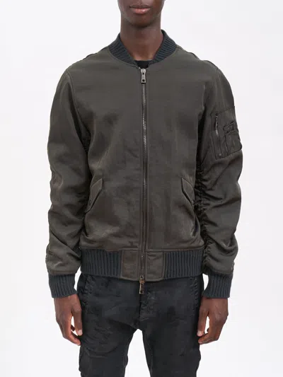 Giorgio Brato Nylon Bomber Over In Green