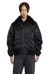 Giorgio Brato Reversible Leather Bomber Jacket In Black
