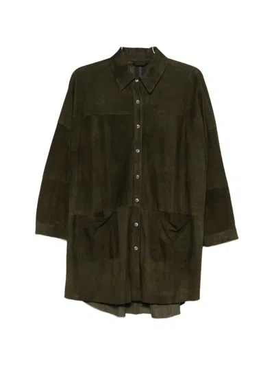 Giorgio Brato Patch-pockets Long Shirt In Black