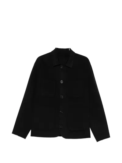 Giorgio Brato Patch-pocket Button-up Jacket In Black