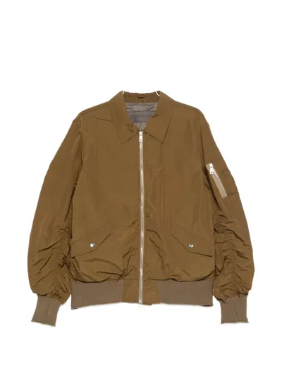 Giorgio Brato Pointed-collar Bomber Jacket In Green