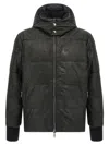 Giorgio Brato Removable Hood Down Jacket In Black