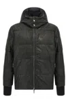Giorgio Brato Removable Hood Down Jacket In Black