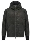 Giorgio Brato Removable Hood Down Jacket In Black