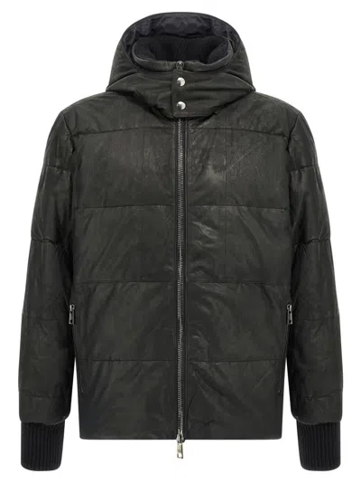 GIORGIO BRATO REMOVABLE HOOD DOWN JACKET