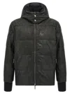 Giorgio Brato Removable Hood Down Jacket In Black