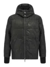 Giorgio Brato Removable Hood Down Jacket In Black