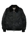Giorgio Brato Shearling-collar Bomber Jacket In Black