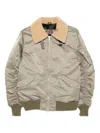 Giorgio Brato Shearling-collar Bomber Jacket In Green