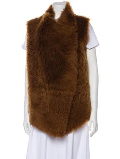 Pre-owned Giorgio Brato Shearling Fur Jacket In Brown