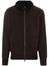 Giorgio Brato Bomber Jacket In Shearling In 褐色