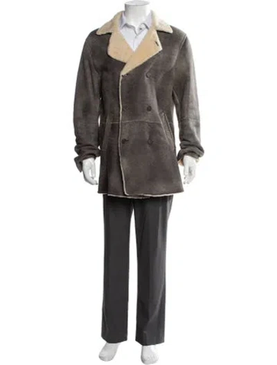 Pre-owned Giorgio Brato Shearling Jacket In Brown