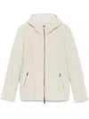 Giorgio Brato Shearling-lining Hooded Jacket In Grey
