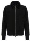 Giorgio Brato Sheepskin Bomber Jacket In Black