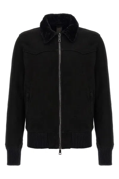 GIORGIO BRATO SHEEPSKIN BOMBER JACKET