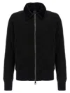 Giorgio Brato Sheepskin Bomber Jacket In Black