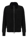 Giorgio Brato Sheepskin Bomber Jacket In Black