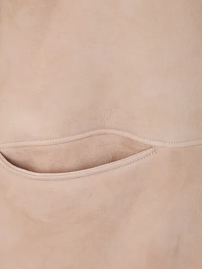 Giorgio Brato Sheepskin Parka With Hood In Neutral