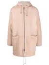 Giorgio Brato Shearling-trim Hooded Jacket In White