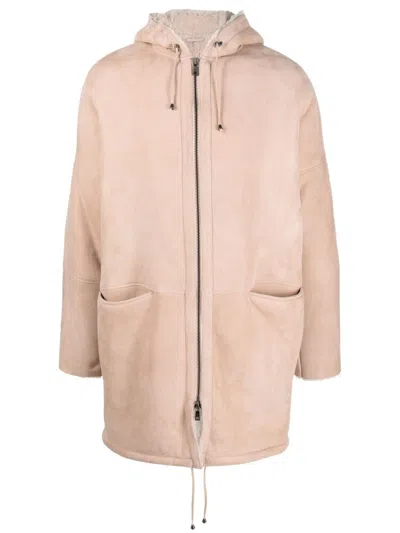 Giorgio Brato Shearling-trim Hooded Jacket In White