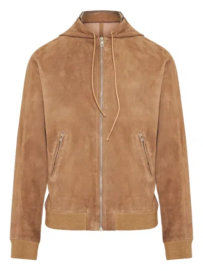 Giorgio Brato Suede Bomber Jacket