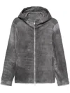 Giorgio Brato Shearling-lining Hooded Jacket In Grey