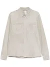 Giorgio Brato Suede Shirt In Grey