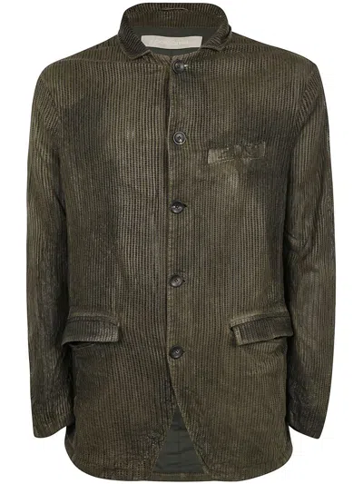 Giorgio Brato Veg Lamb Leather 5 Buttons Blazer Clothing In Green