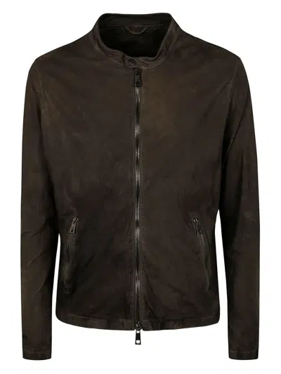 Giorgio Brato Veg Lamb Leather Biker Jacket