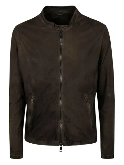 GIORGIO BRATO GIORGIO BRATO VEG LAMB LEATHER BIKER JACKET CLOTHING