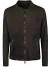 Giorgio Brato Veg Lamb Leather Biker Jacket Clothing In Grey