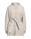 Giorgio Brato Woman Coat Light Grey Size 6 Soft Leather In Grey