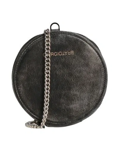 Giorgio Brato Woman Cross-body Bag Black Size - Leather