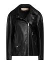 Giorgio Brato Woman Jacket Black Size 6 Leather In Black