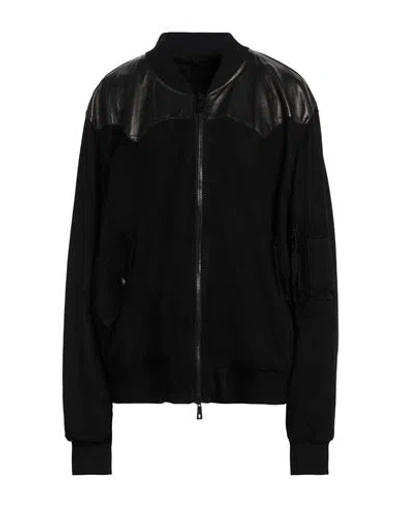 Giorgio Brato Woman Jacket Black Size L Leather