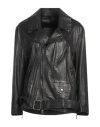 Giorgio Brato Woman Jacket Black Size Xs/s Leather In Black
