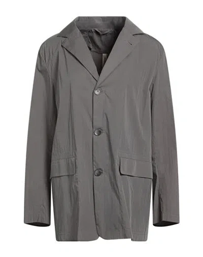 Giorgio Brato Woman Jacket Gunmetal Size 4 Nylon In Gray