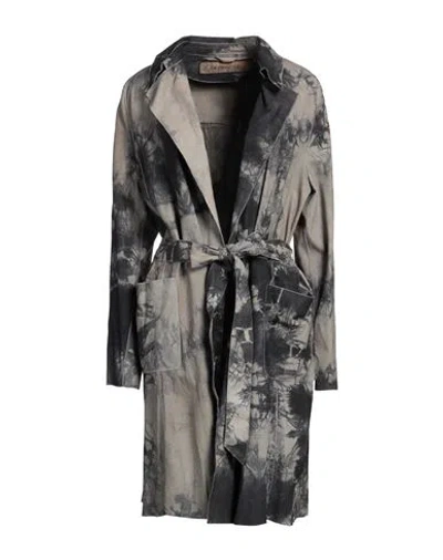 Giorgio Brato Woman Overcoat & Trench Coat Grey Size 6 Leather