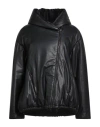 Giorgio Brato Woman Puffer Black Size 6 Leather