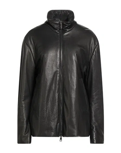 Giorgio Brato Woman Puffer Black Size 6 Leather